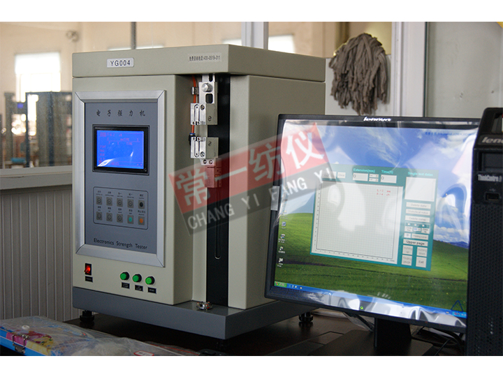 YG004电子单纤维强力机（气动夹持）
